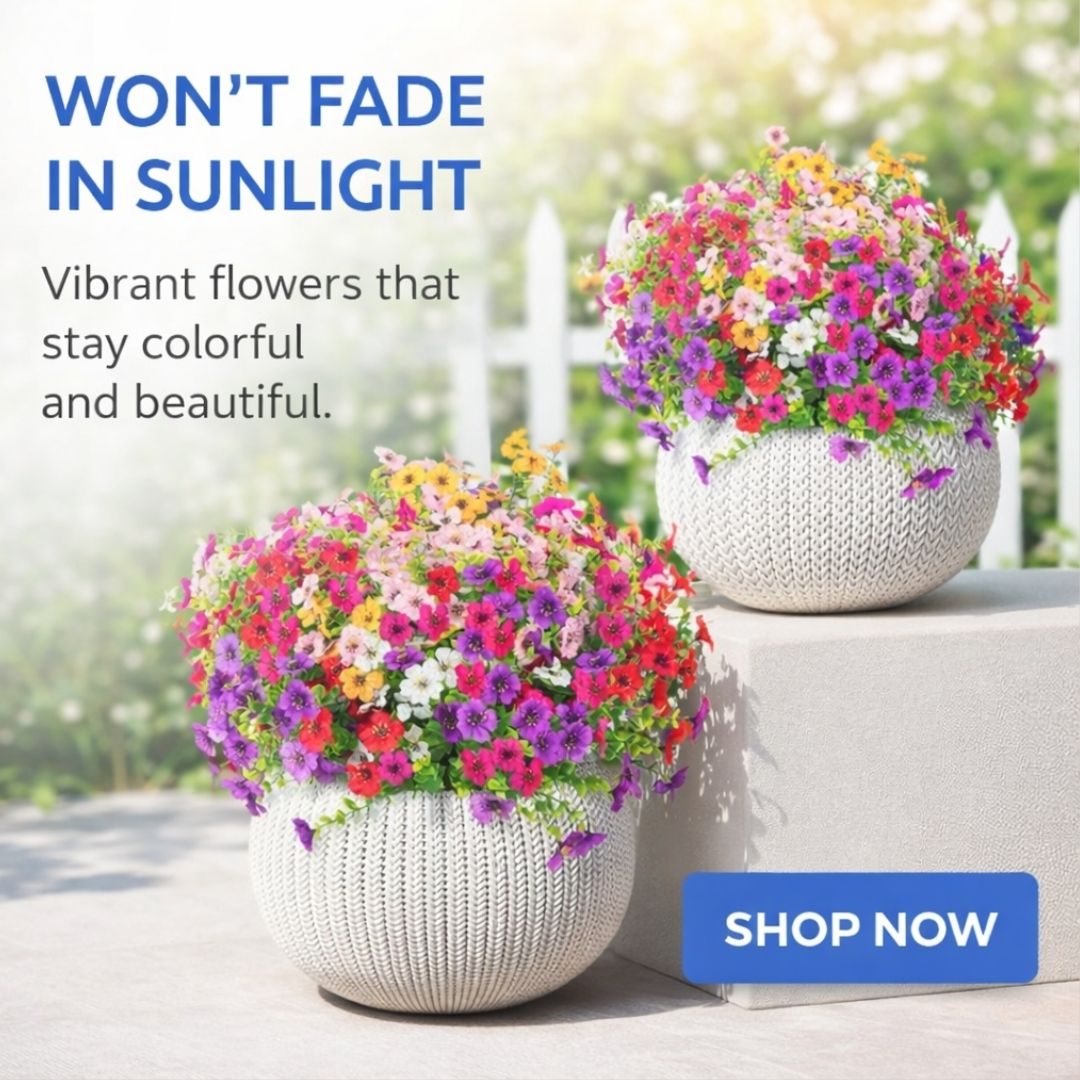 Floravia – 🎉 Last Day Sale 50% OFF🎉Realistic UV-Resistant Outdoor Flowers – Zero Maintenance