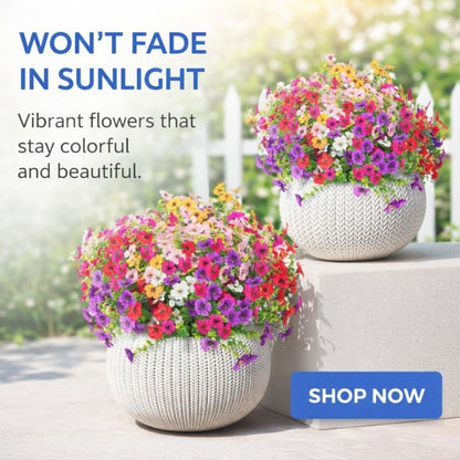 Floravia – 🎉 Last Day Sale 50% OFF🎉Realistic UV-Resistant Outdoor Flowers – Zero Maintenance