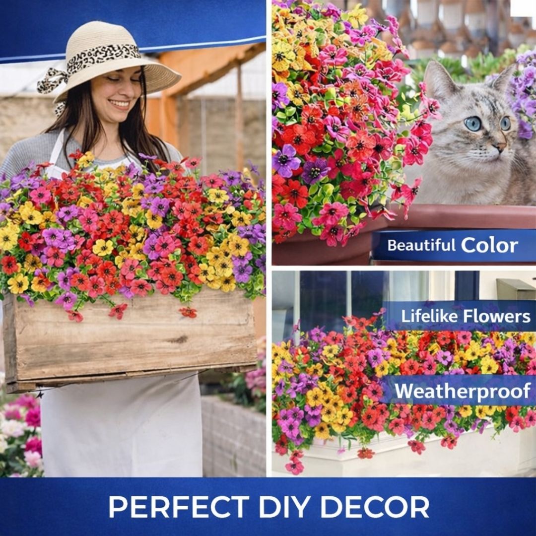Floravia – 🎉 Last Day Sale 50% OFF🎉Realistic UV-Resistant Outdoor Flowers – Zero Maintenance