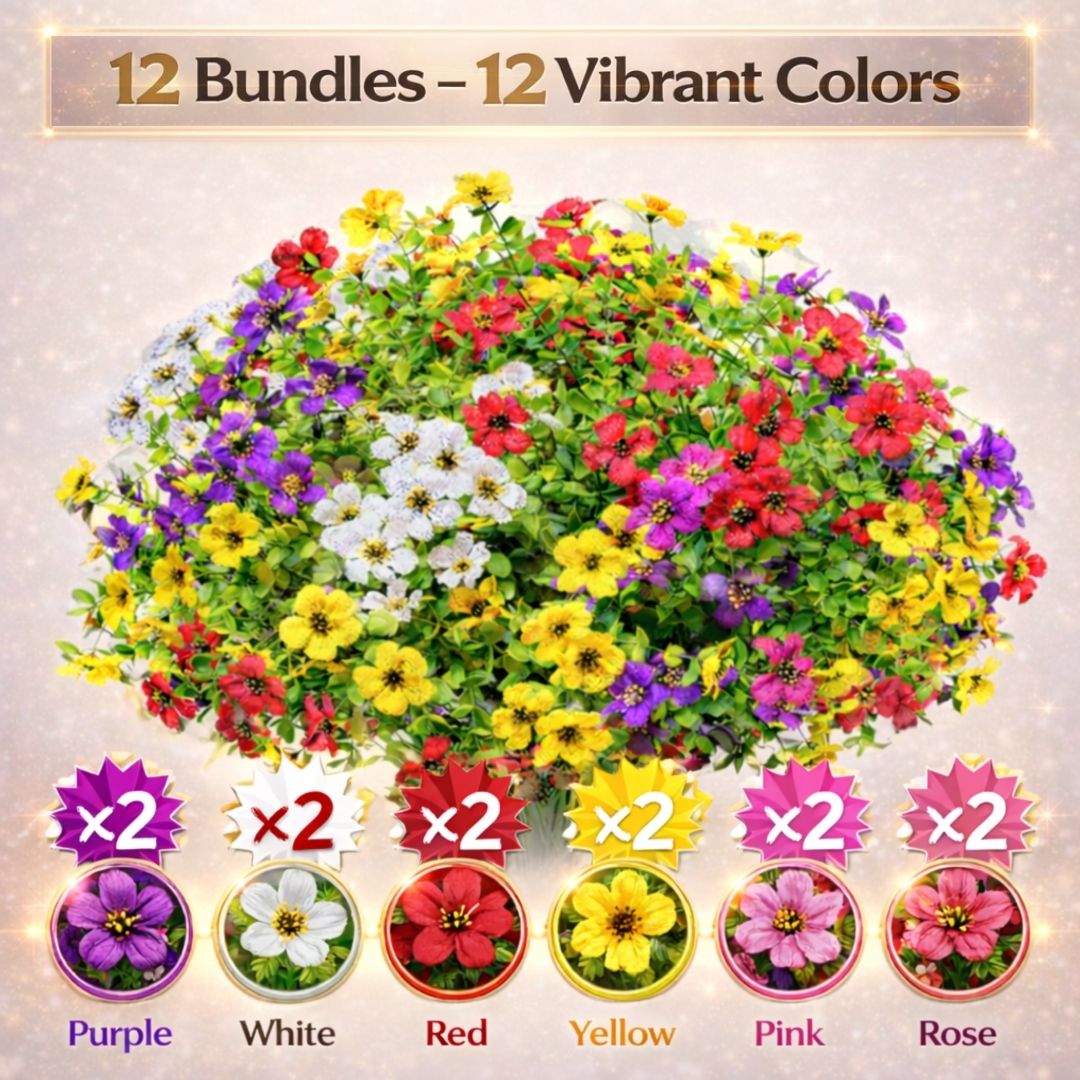 Floravia – 🎉 Last Day Sale 50% OFF🎉Realistic UV-Resistant Outdoor Flowers – Zero Maintenance