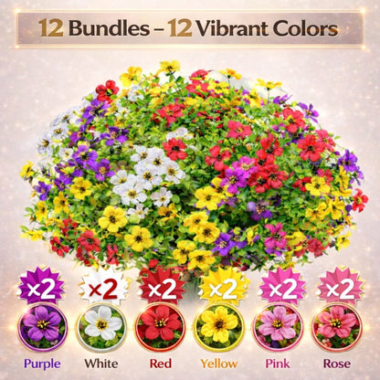Floravia – 🎉 Last Day Sale 50% OFF🎉Realistic UV-Resistant Outdoor Flowers – Zero Maintenance