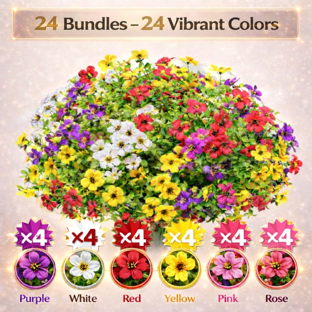 Floravia – 🎉 Last Day Sale 50% OFF🎉Realistic UV-Resistant Outdoor Flowers – Zero Maintenance