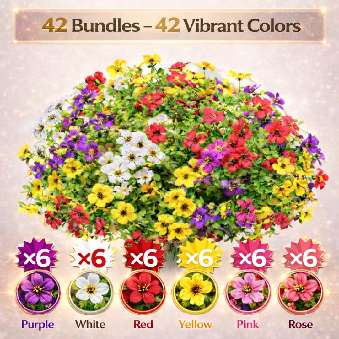 Floravia – 🎉 Last Day Sale 50% OFF🎉Realistic UV-Resistant Outdoor Flowers – Zero Maintenance