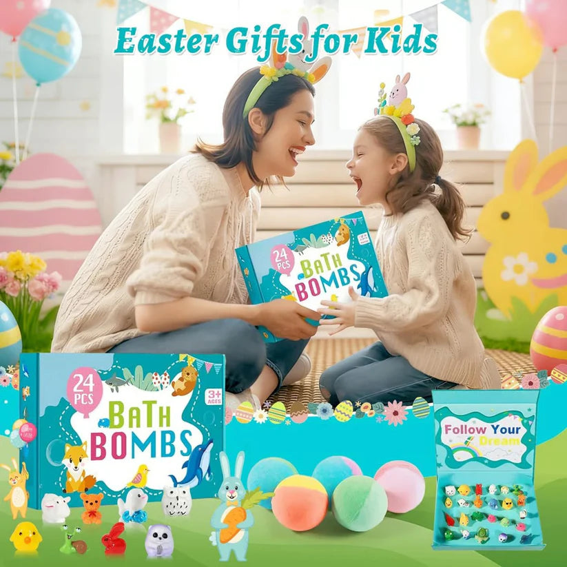 Easter Sale🐰🛁Bath Bombs for Kids with Surprise Inside🥚✨