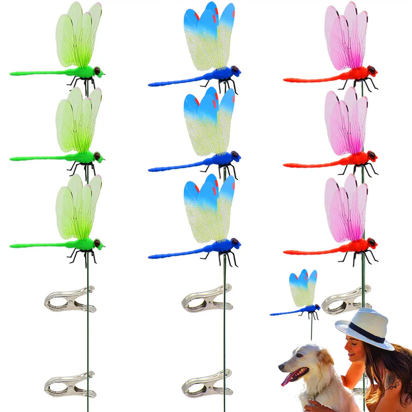 3D Dragonfly Fly Repellent Clips – Keep Horse Flies & Bugs Away Naturally | Garden & Outdoor Decor