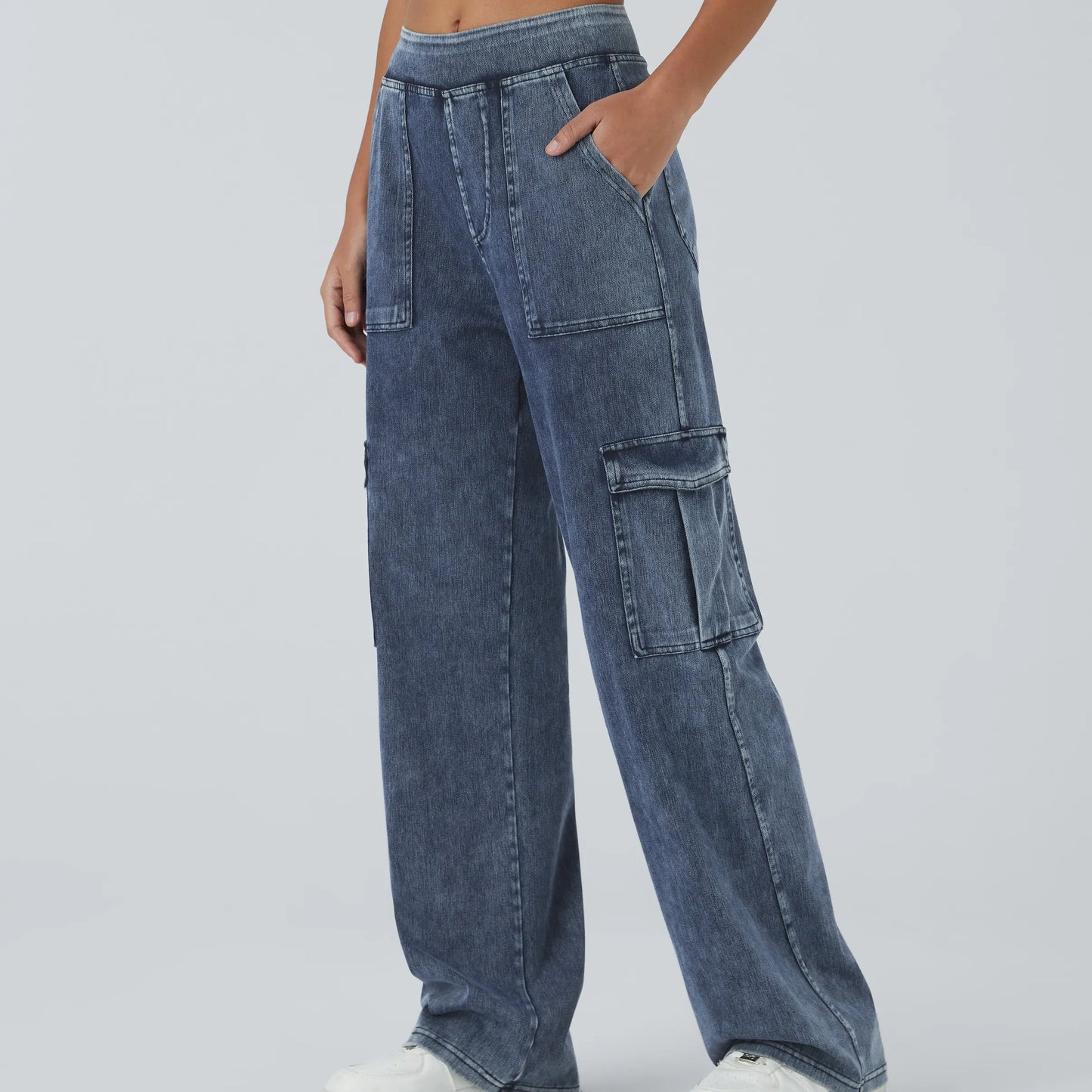 Lanyro™ Stretch Denim Cargo Pants