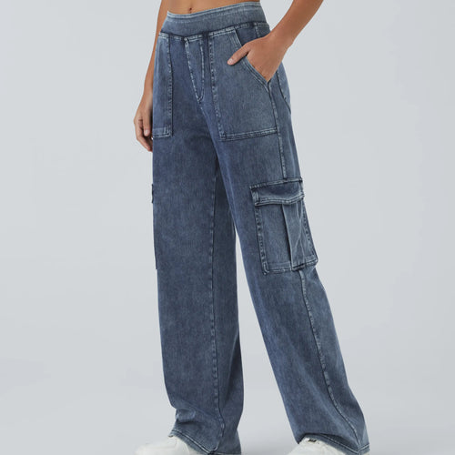 Lanyro™ Stretch Denim Cargo Pants