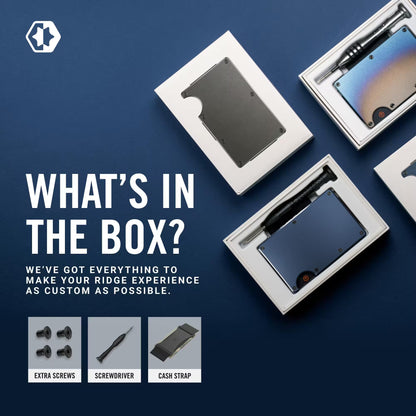 Slim RFID Blocking Metal Wallet | Minimalist Front Pocket Card Holder