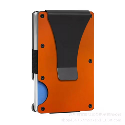 Slim RFID Blocking Metal Wallet | Minimalist Front Pocket Card Holder