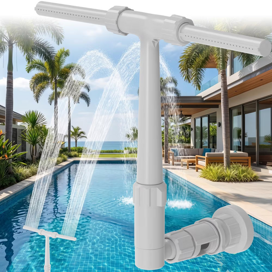 Adjustable Dual Spray Waterfall Sprinkler Cooler for Pool