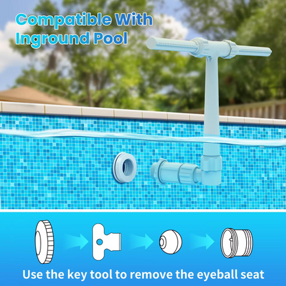 Adjustable Dual Spray Waterfall Sprinkler Cooler for Pool