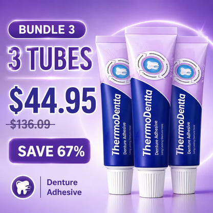 ThermoDenta - Extra Strong and Durable Denture-Adhesive, Long Lasting Effect