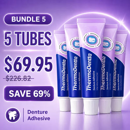 ThermoDenta - Extra Strong and Durable Denture-Adhesive, Long Lasting Effect