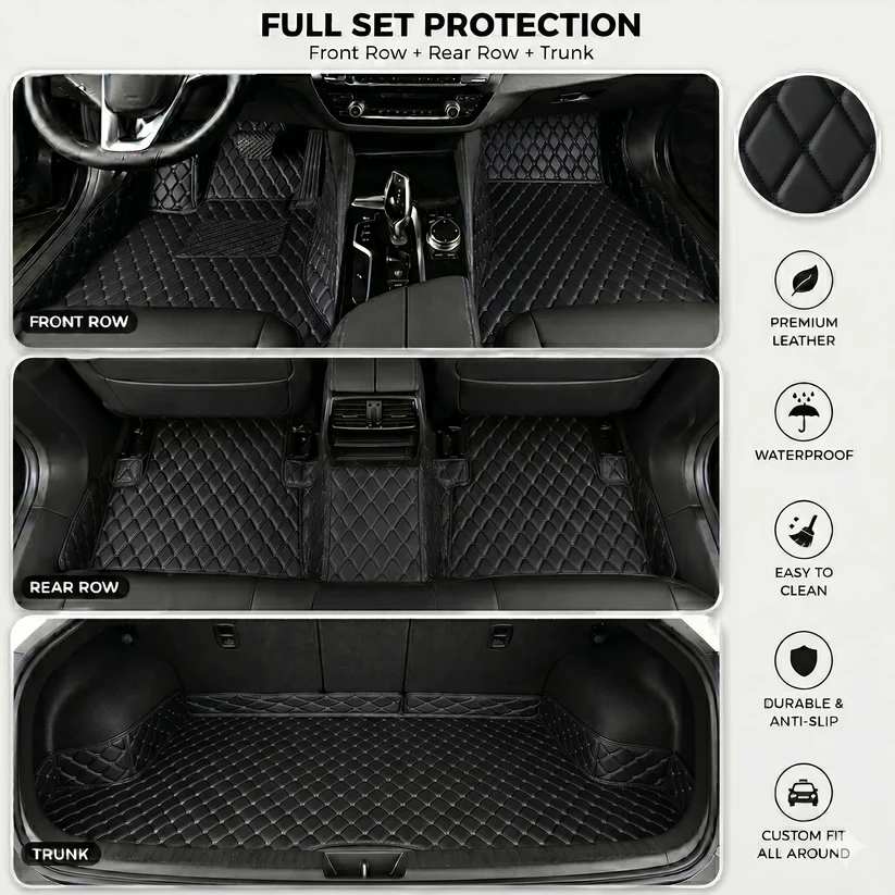 Elvie 2026 Waterproof Non-slip Universal Fit Customized Floor Mats for Cars, SUVs, and Trucks