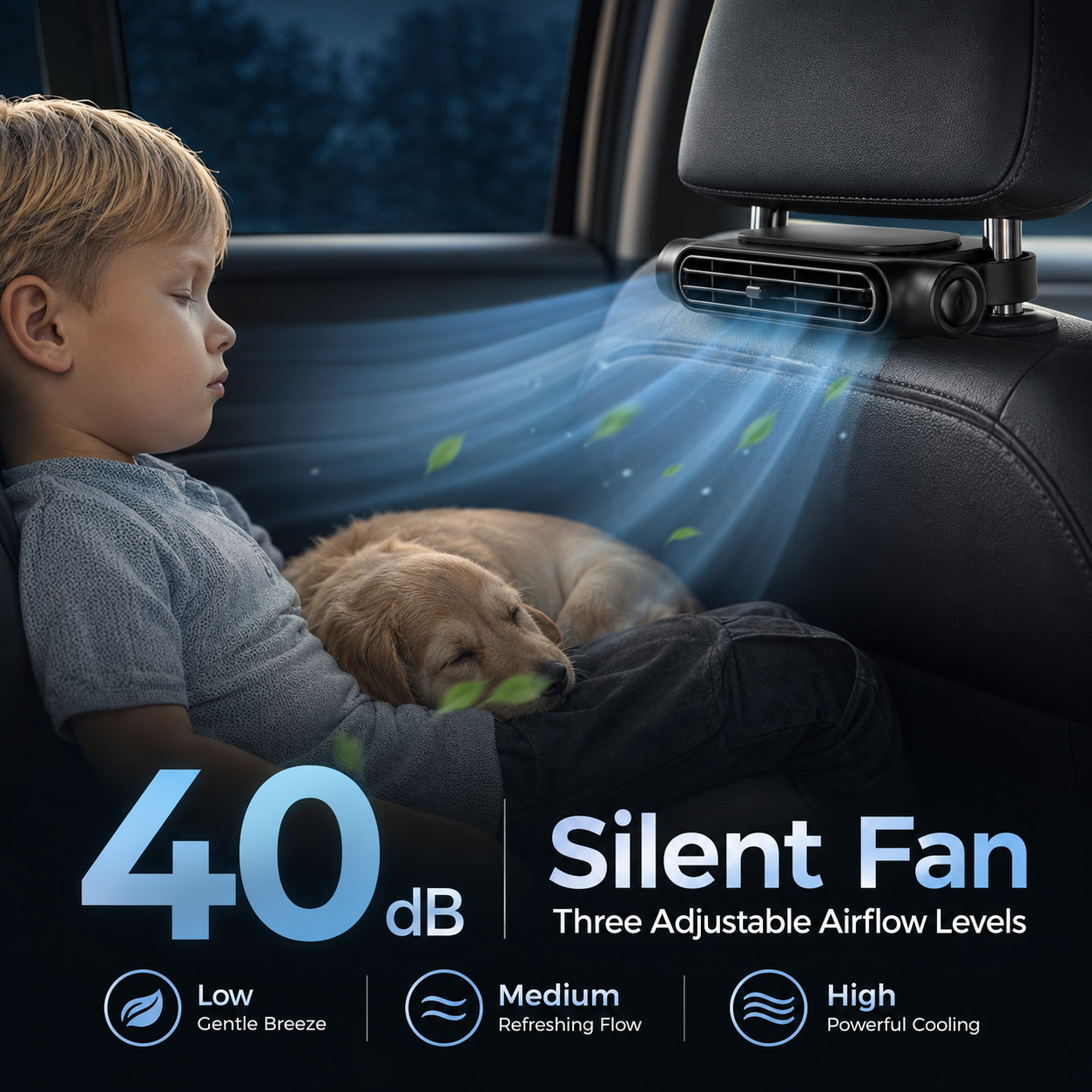 🔥Father’s Day 60% Off丨Dual Turbo Car Seat Cooling Fan