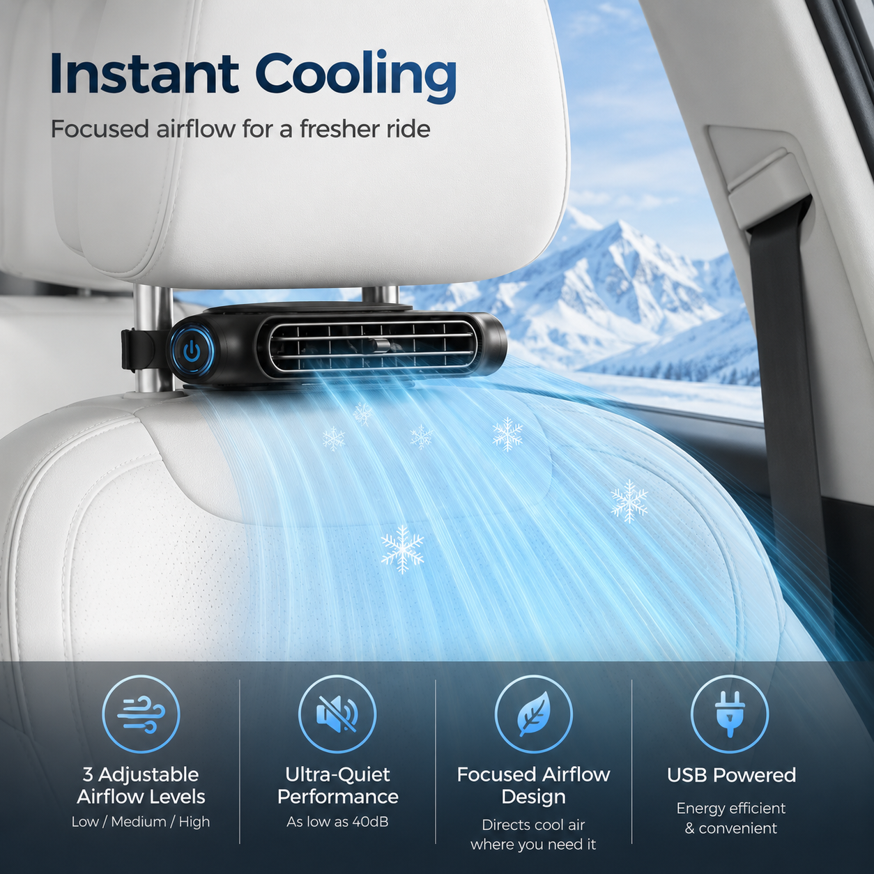 🔥Father’s Day 60% Off丨Dual Turbo Car Seat Cooling Fan