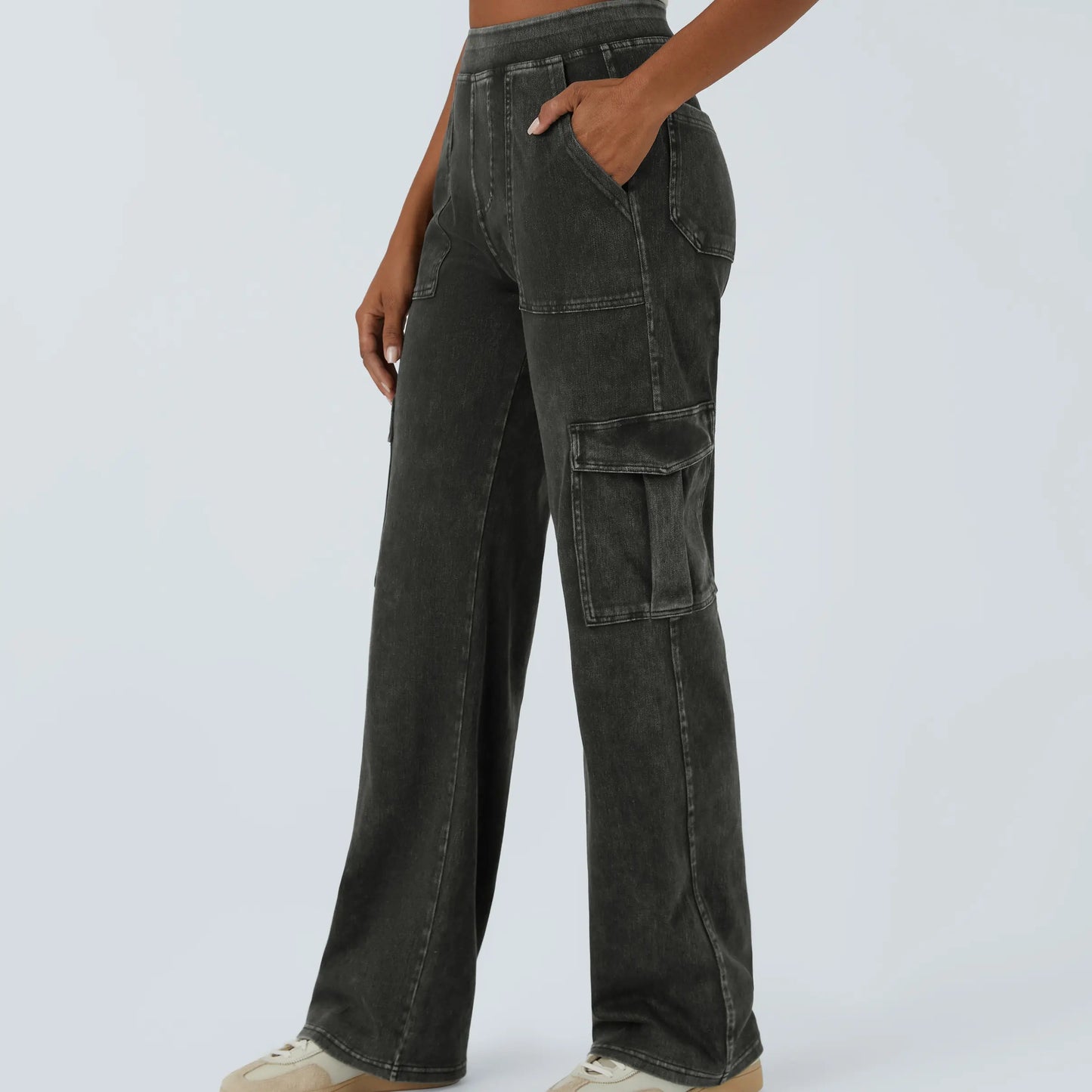 Lanyro™ Stretch Denim Cargo Pants