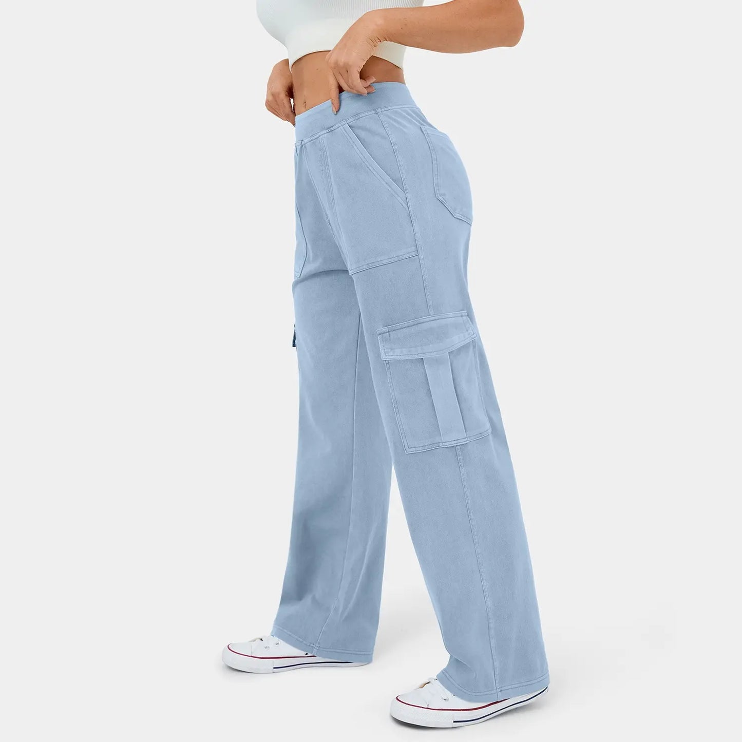 Lanyro™ Stretch Denim Cargo Pants