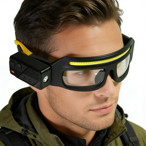Ultra-Lightweight Motion-Sensing Headlamp with XTE+COB Dual Light Source