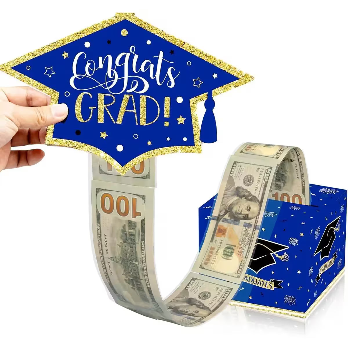 Class of 2026 Graduation Money Box for Cash Gift Pull
