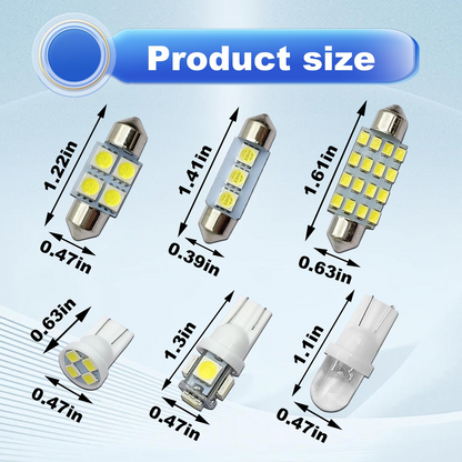 42 Pieces Interior Car Lights Kit