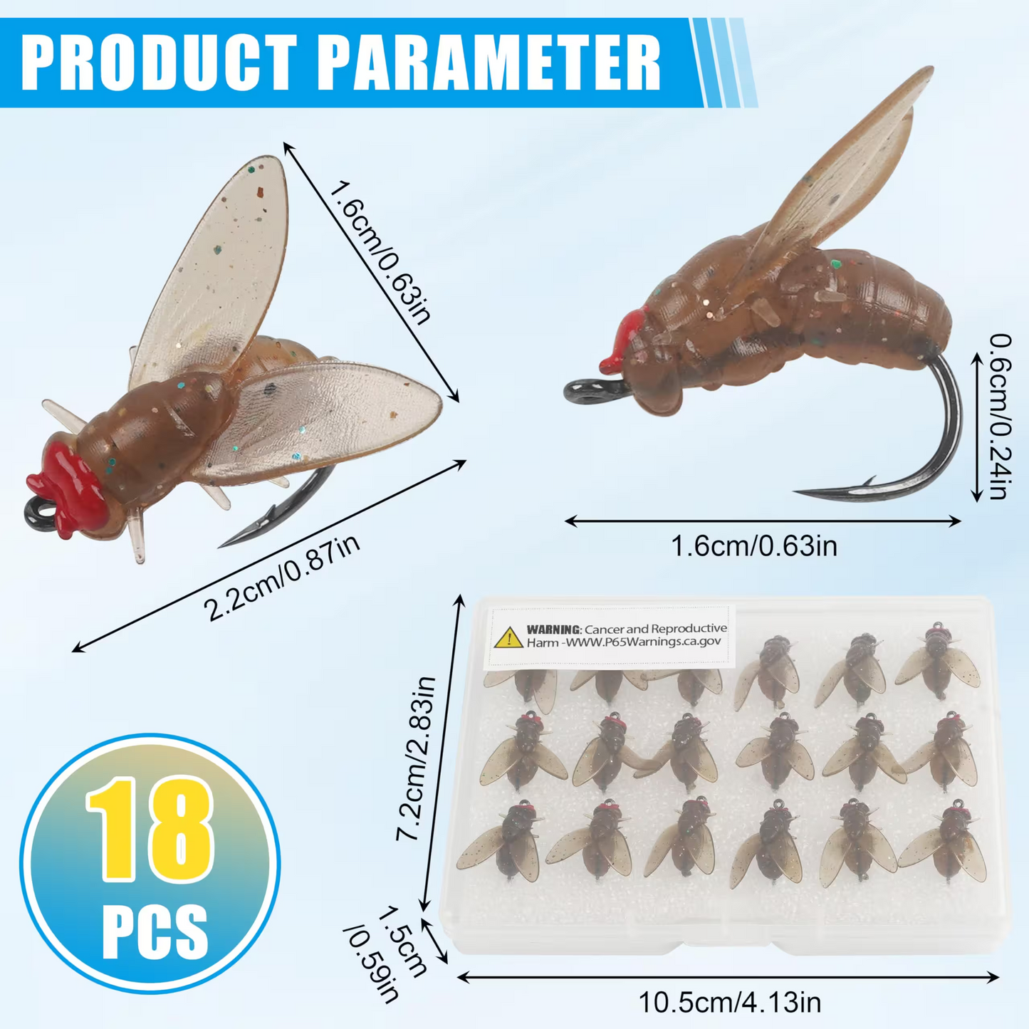 🔥Simulated Flies Fishing Attractor Bait Hook