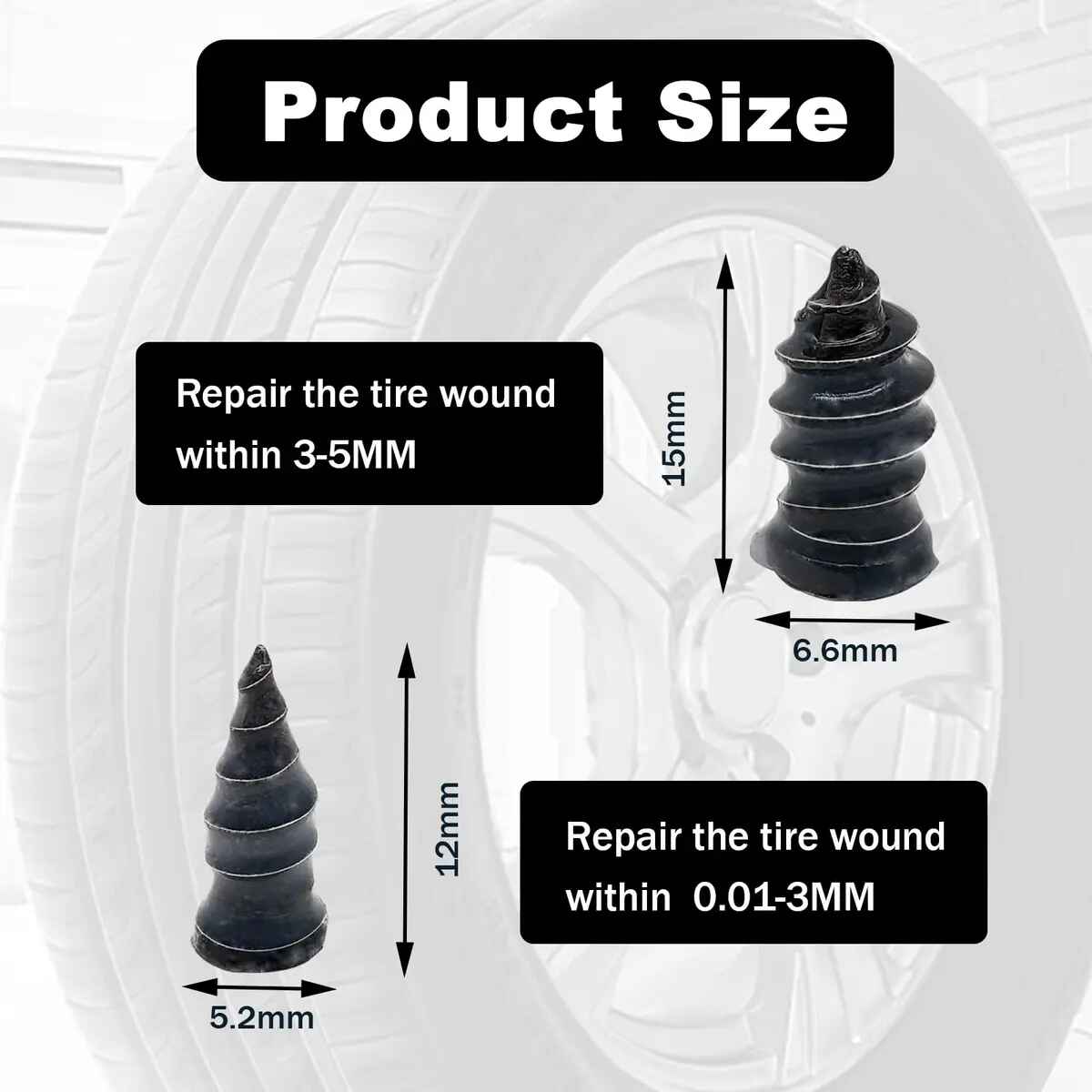 2026 Hot Sale 60%🔥Tire Repair Rubber Nail🚚BUY MORE SAVE MORE
