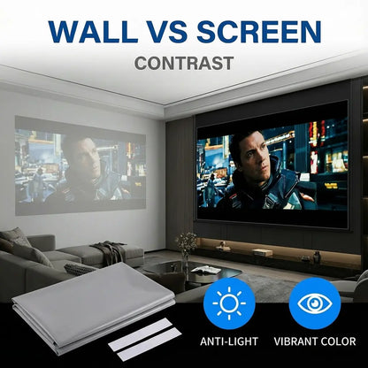 LAST DAY 50% OFF 🔥 Black Border ALR Screen - Home Theater - Foldable Projector Screen - Daytime Viewing Upgrade 🎥