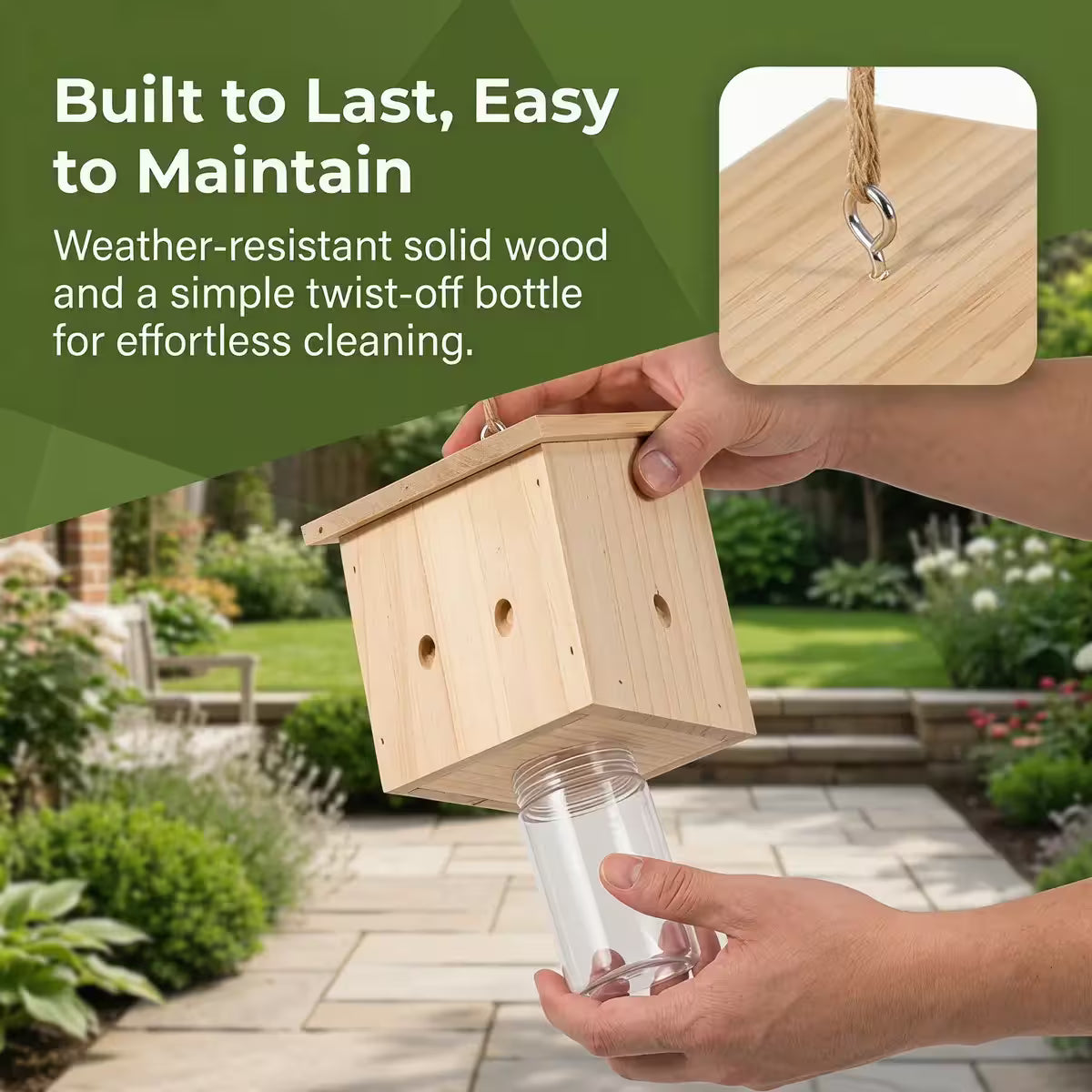 Ultimate Pro Carpenter Bee Trap – 2-in-1 Protection