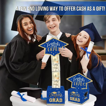 Class of 2026 Graduation Money Box for Cash Gift Pull