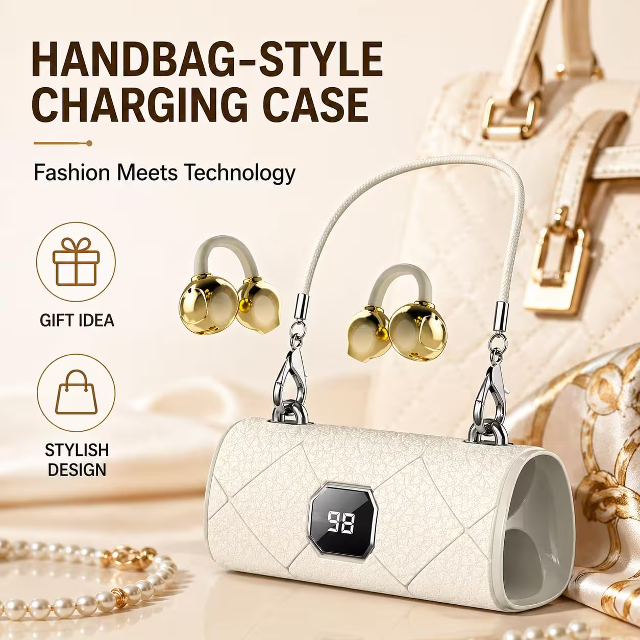 Fashionable Clip-On Wireless Headphones