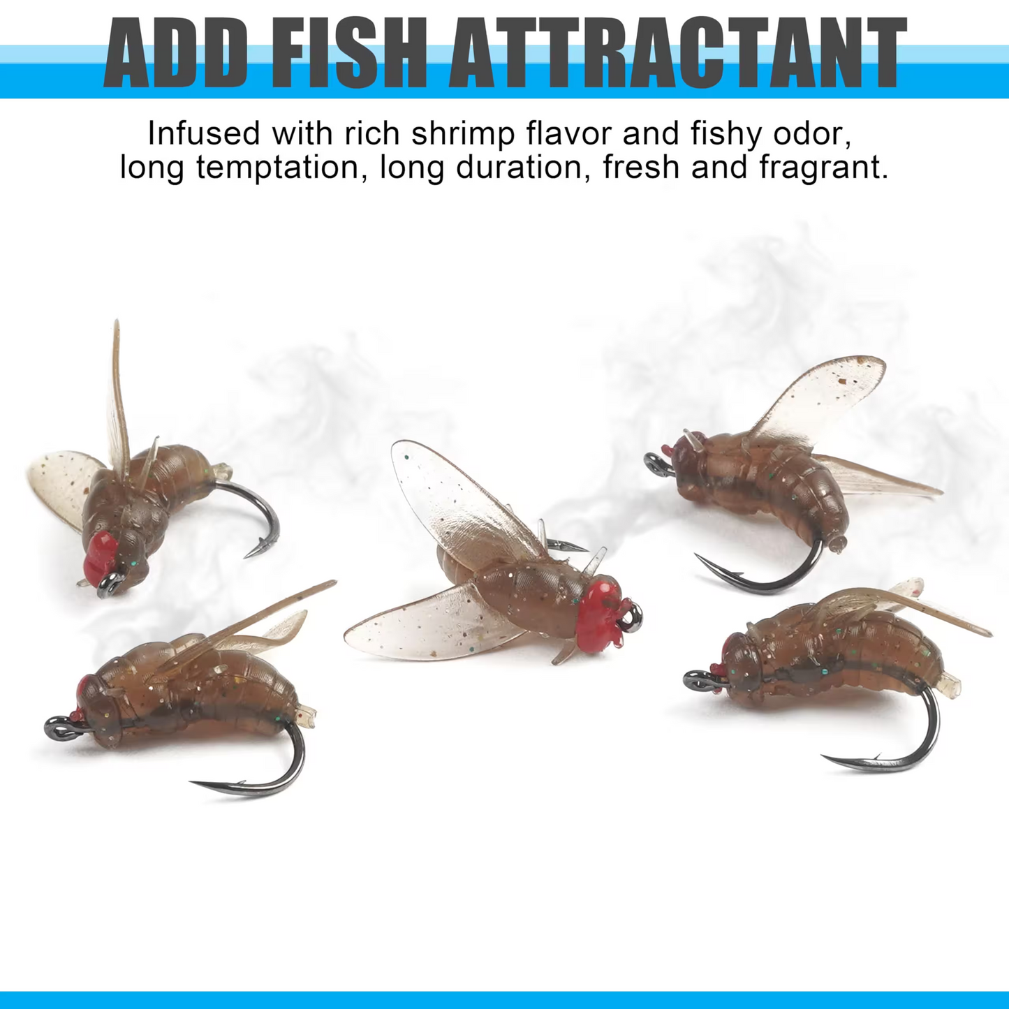 🔥Simulated Flies Fishing Attractor Bait Hook