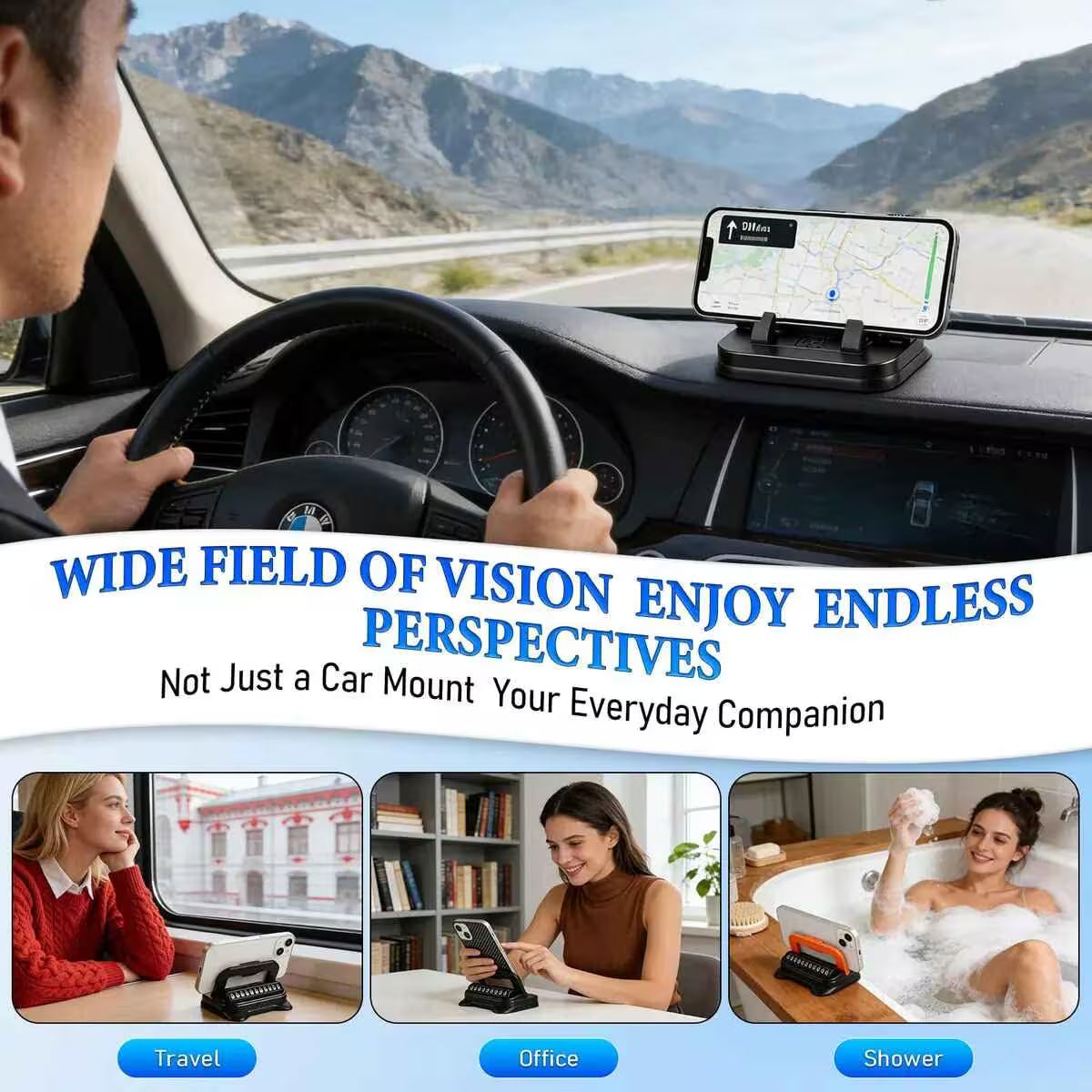 【🔥 59% OFF - Last 48h】 Foldable Silicone Parking Plate Phone Holder