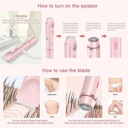 Electric Shaver and Razor Rechargeable 2-in-1 Body