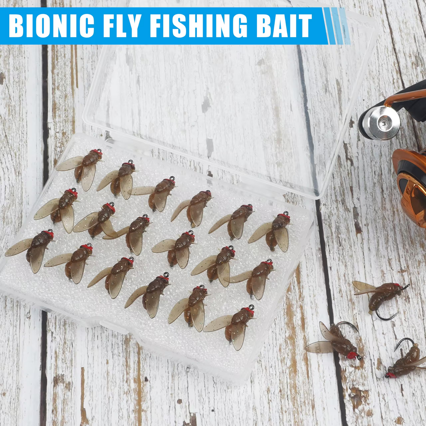 🔥Simulated Flies Fishing Attractor Bait Hook