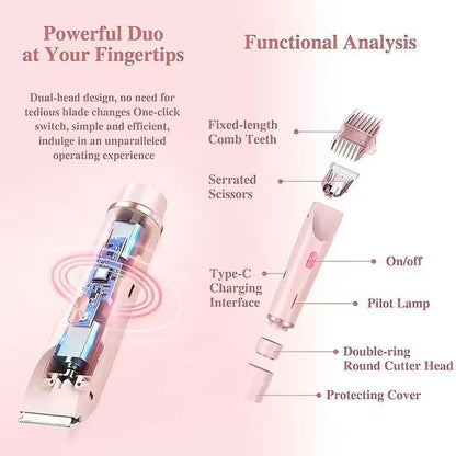 Electric Shaver and Razor Rechargeable 2-in-1 Body