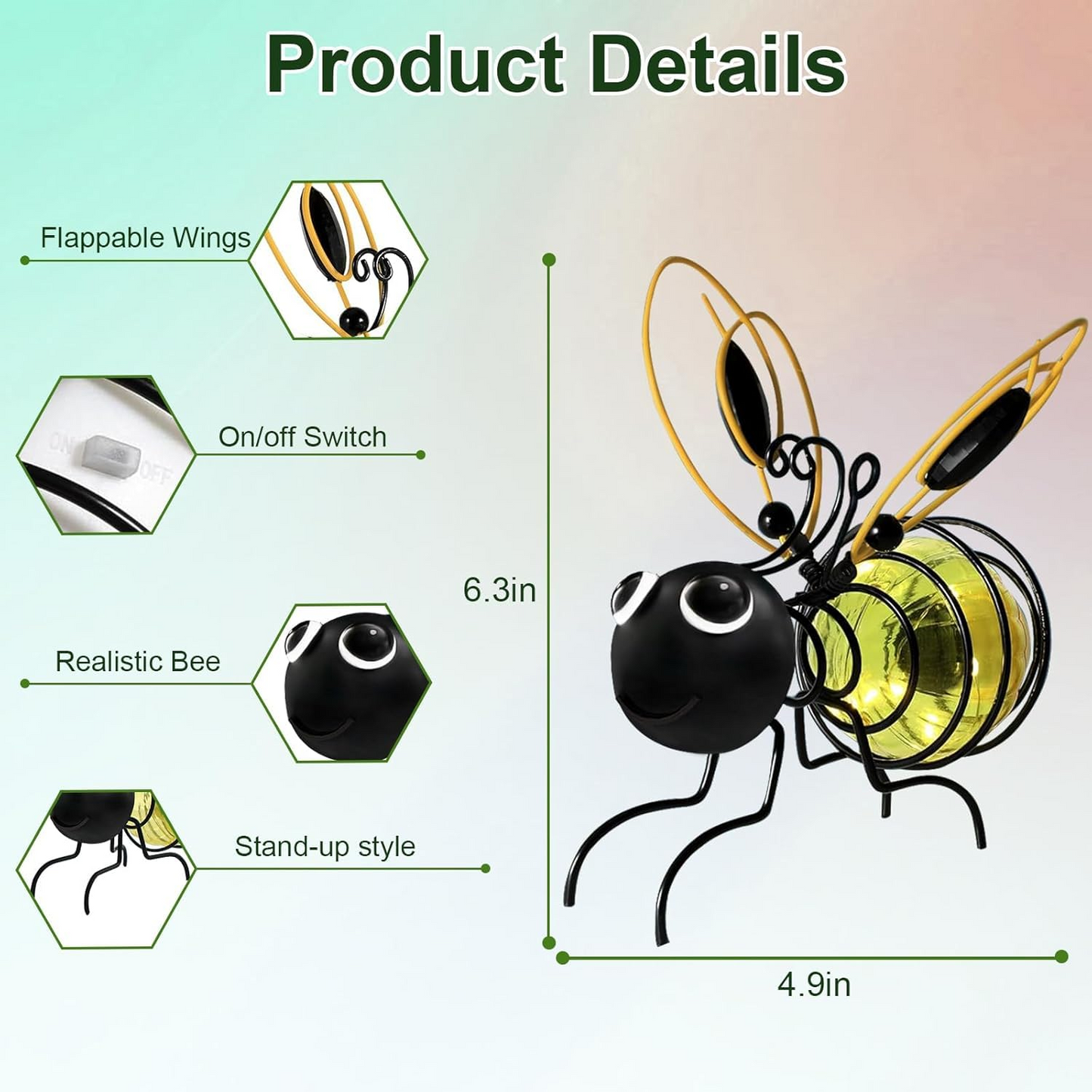 ✨This Week's Special Price💥 -Outdoor Hanging Solar Bee Light