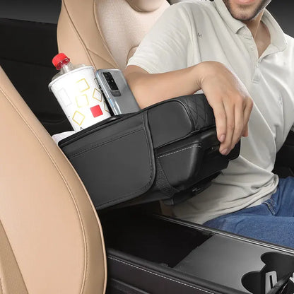 Multifunctional PU Leather Car Armrest Box