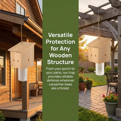 Ultimate Pro Carpenter Bee Trap – 2-in-1 Protection