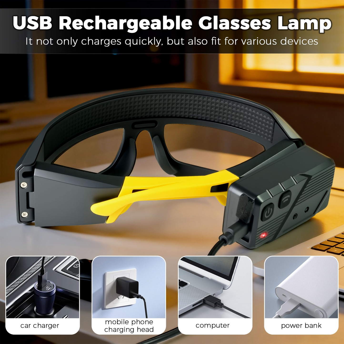Ultra-Lightweight Motion-Sensing Headlamp with XTE+COB Dual Light Source