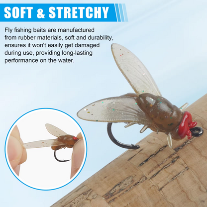🔥Simulated Flies Fishing Attractor Bait Hook