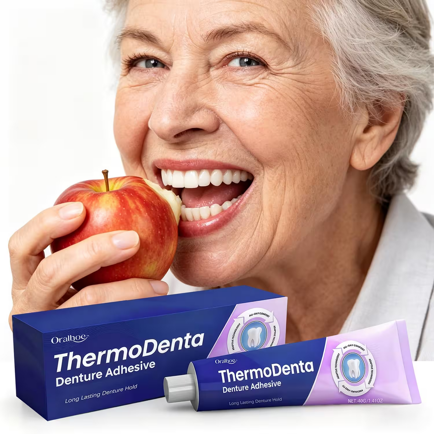 ThermoDenta - Extra Strong and Durable Denture-Adhesive, Long Lasting Effect