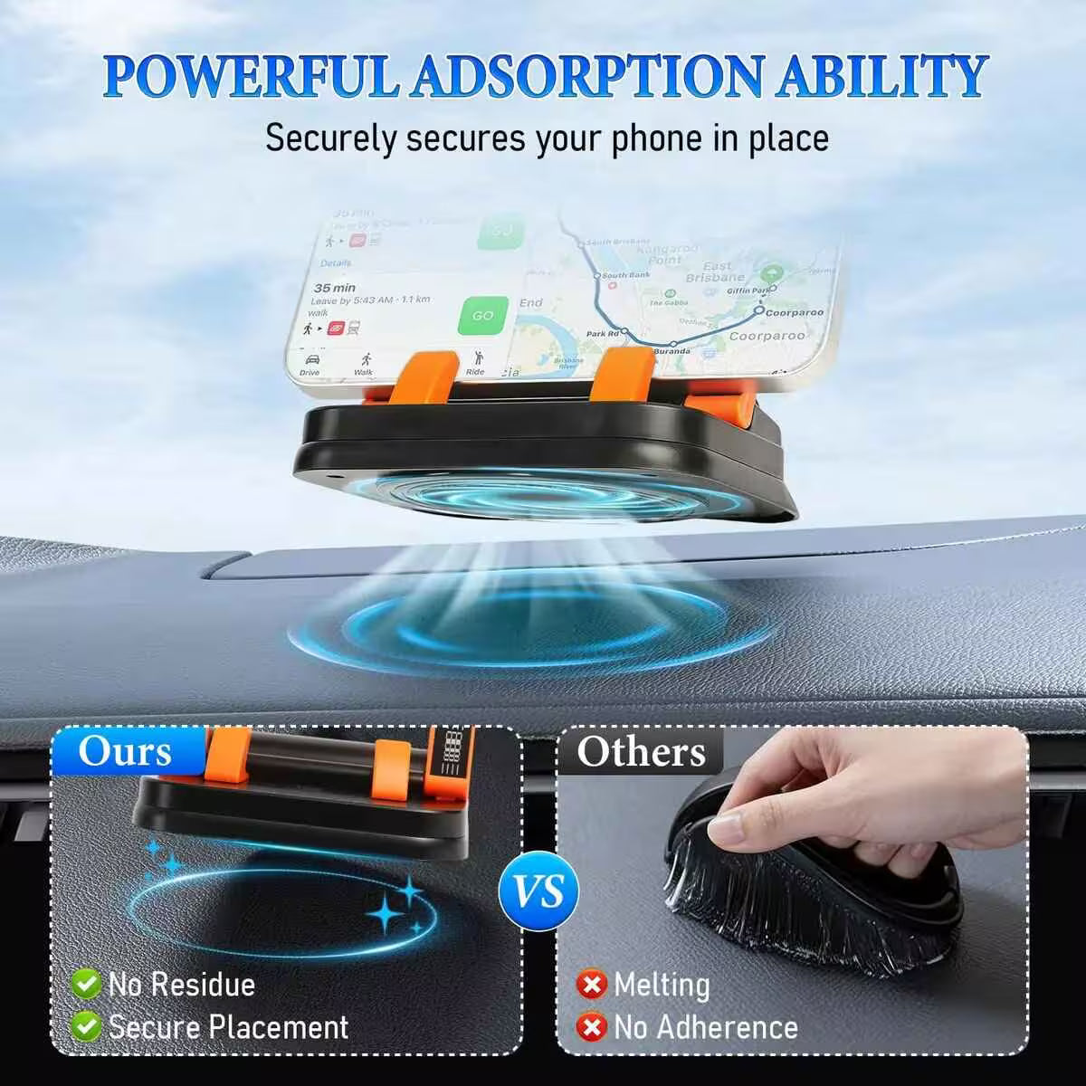 【🔥 59% OFF - Last 48h】 Foldable Silicone Parking Plate Phone Holder