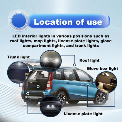 42 Pieces Interior Car Lights Kit