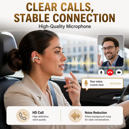 Fashionable Clip-On Wireless Headphones