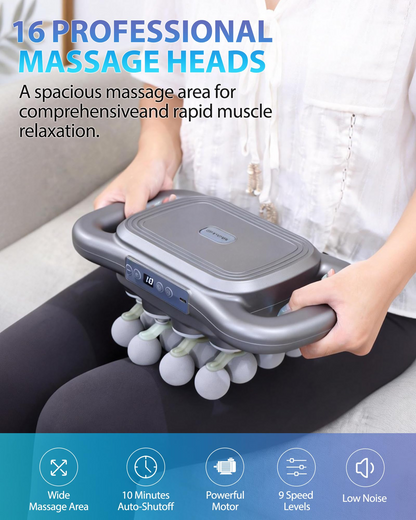 ⚡Flash Sale 70% OFF🔥 16-Head Massage Gun, Deep Tissue Percussion Massager
