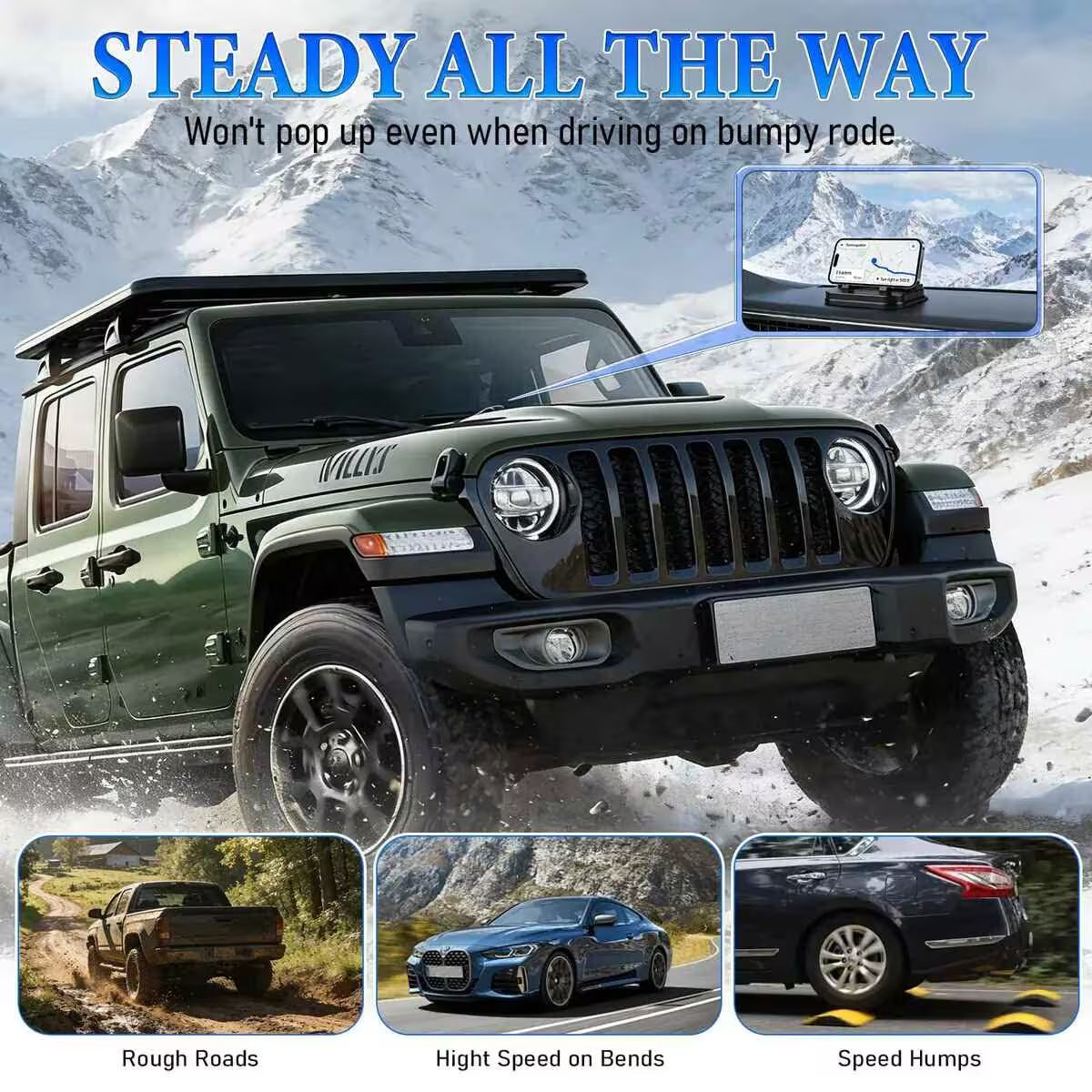【🔥 59% OFF - Last 48h】 Foldable Silicone Parking Plate Phone Holder