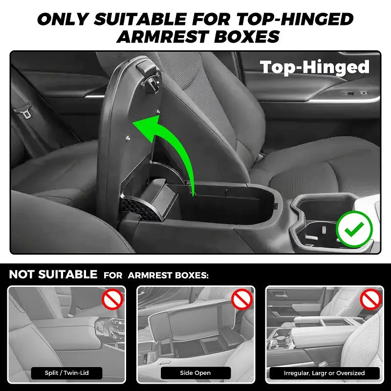 Multifunctional PU Leather Car Armrest Box