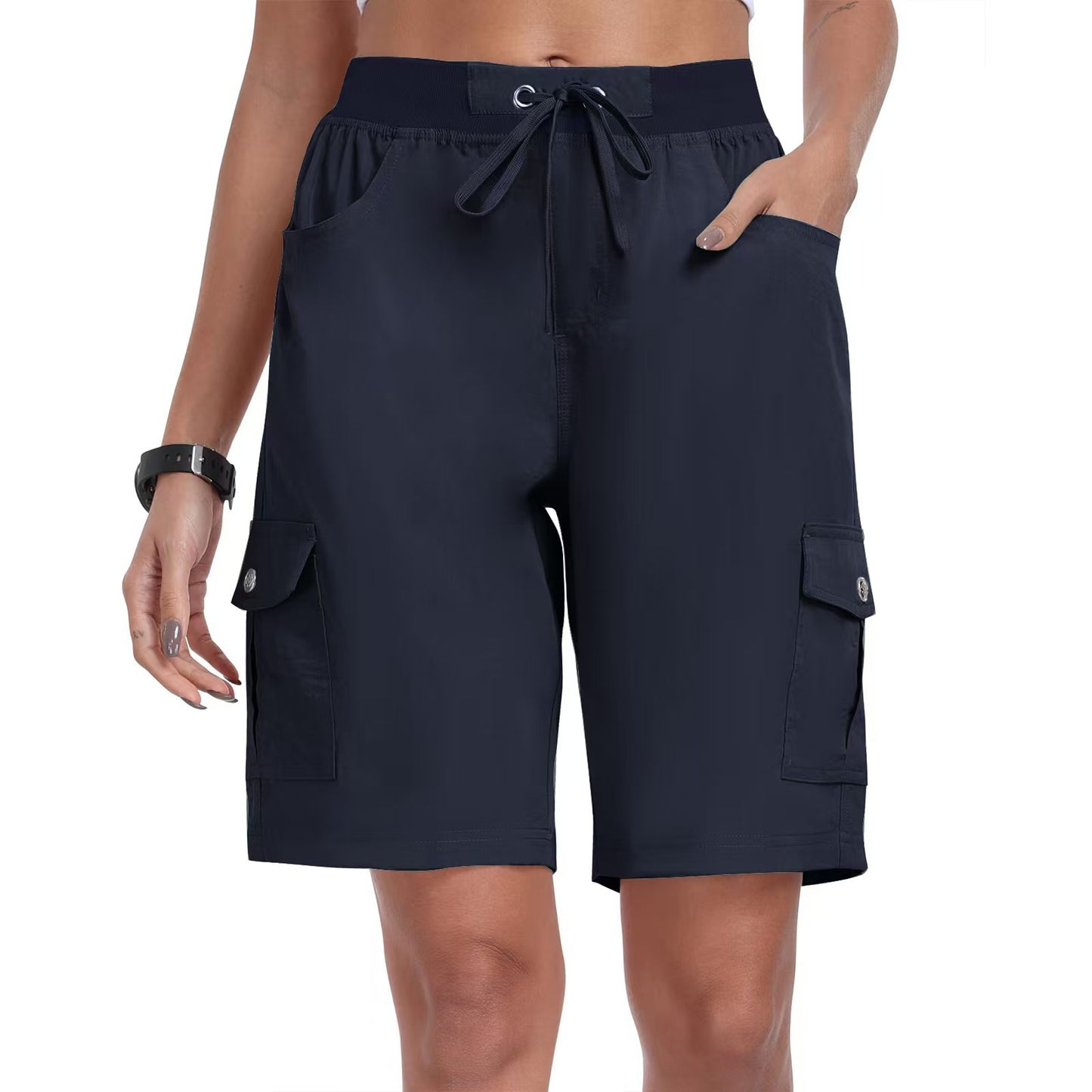 Women's Quick-Dry Cargo Shorts with Pockets