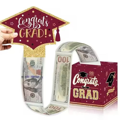Class of 2026 Graduation Money Box for Cash Gift Pull